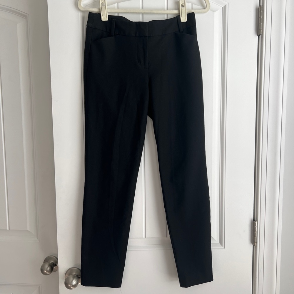 J. Crew Black Stretch Trousers